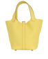 Picotin Lock 18 In Clemence Limoncello, &pound;2,800, Handbags, Yellow, Leather, Back view